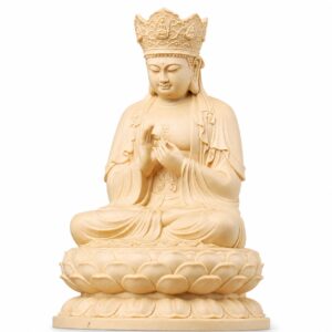 Vairocana Buddha Wood Statue, approved main product view.