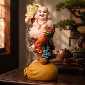 Buddha Wood Statue, approved main product view.