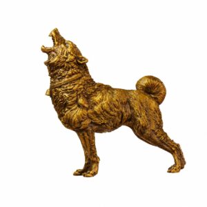 Dog Brass Sculpture, approved main product view.
