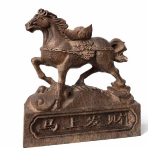 Horse Wood Statue, approved main product view.