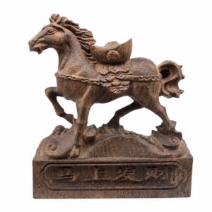 Horse Wood Statue, approved main product view.