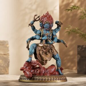 Six Armed Mahakala Brass Statue, approved hero product view.