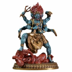 Six Armed Mahakala Brass Statue, approved main product view.