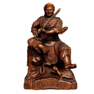 Approved product image of Zhenwu Wood Statue. Inspect the listed facts separately.
