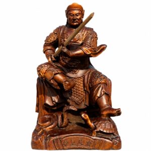 Approved product image of Zhenwu Wood Statue. Inspect the listed facts separately.