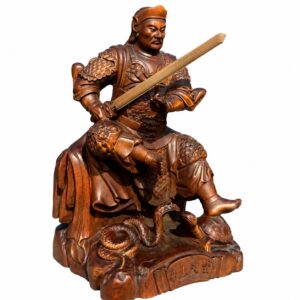 Approved product image of Zhenwu Wood Statue. Inspect the listed facts separately.
