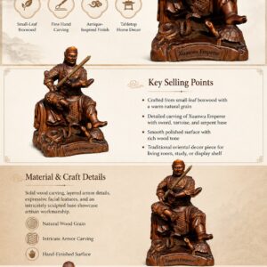 Approved detail image of Zhenwu Wood Statue. Inspect the listed facts separately.