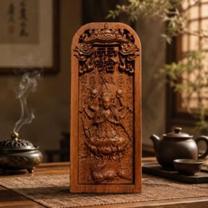Doumu Yuanjun Wood Token Mother of the Northern Stars Figurine, approved main product view.
