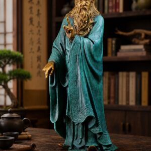 Laozi Bronze Statue, approved main product view.