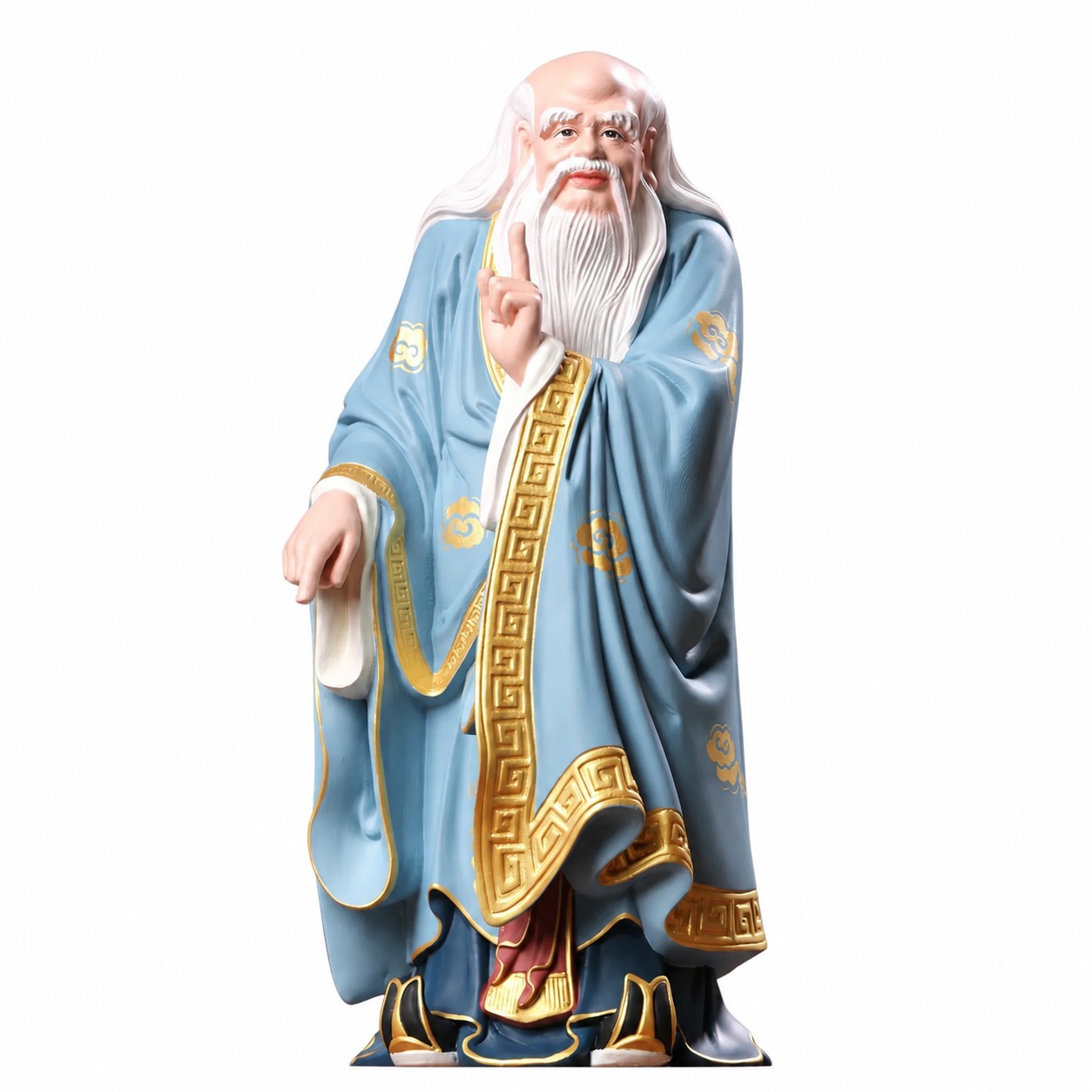 Laozi Wood Statue, approved main product view.