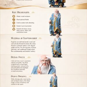 Laozi Wood Statue, approved main product view.