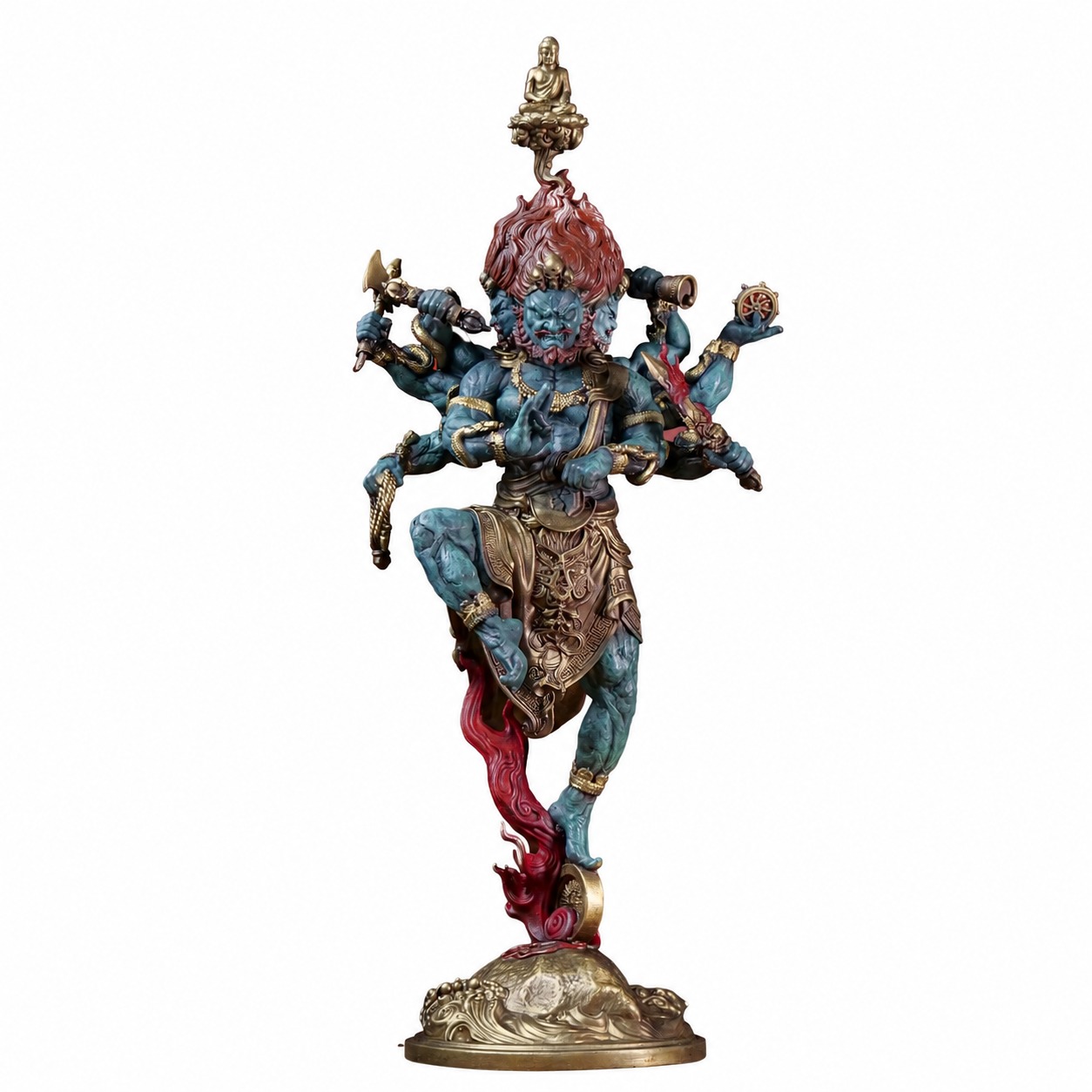 Ucchusma Vajrapani Brass Statue, approved main product view.