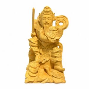 Zhenwu Emperor Wood Statue Ornament, approved main product view.