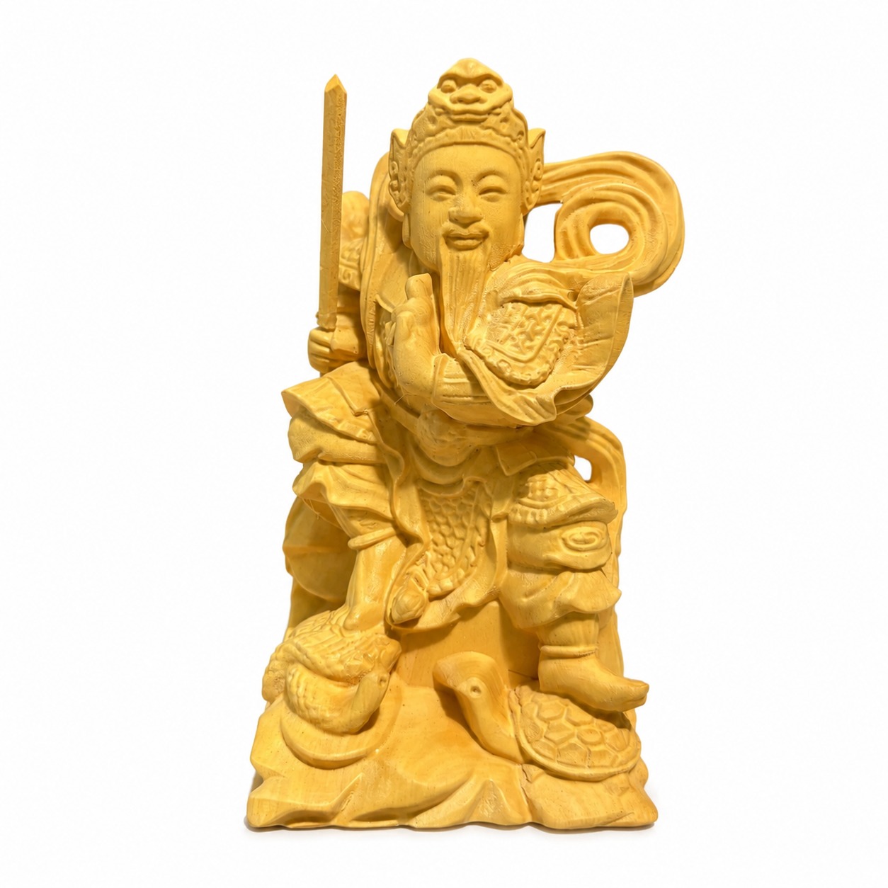 Zhenwu Emperor Wood Statue Ornament, approved main product view.
