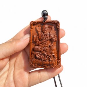 Zhenwu Deity Wood Amulet Pendant, approved main product view.