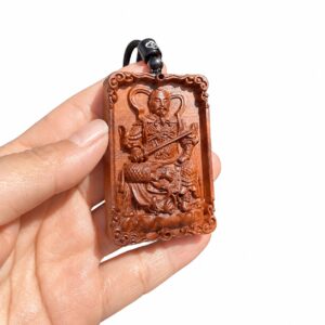 Zhenwu Deity Wood Amulet Pendant, approved main product view.