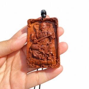 Zhenwu Deity Wood Amulet Pendant, approved main product view.