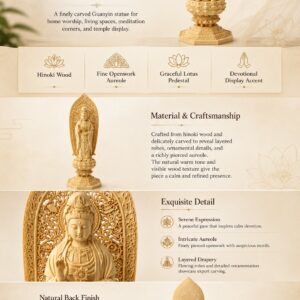 Nanhai Guanyin Wood Statue, approved main product view.