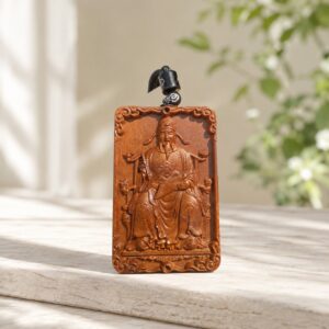 Wenchang Emperor Wood Pendant, approved hero product view.