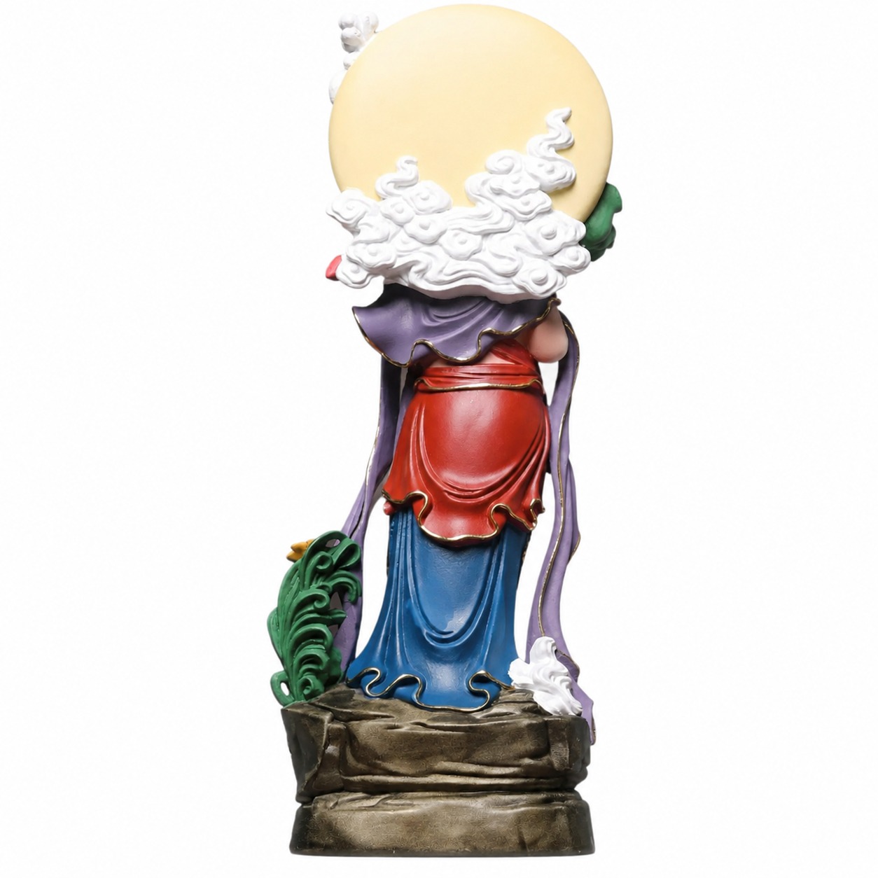 Mahasthamaprapta Bodhisattva Wood Statue, approved main product view.