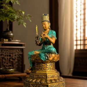 Akasagarbha Bodhisattva Copper Alloy Statue, approved main product view.
