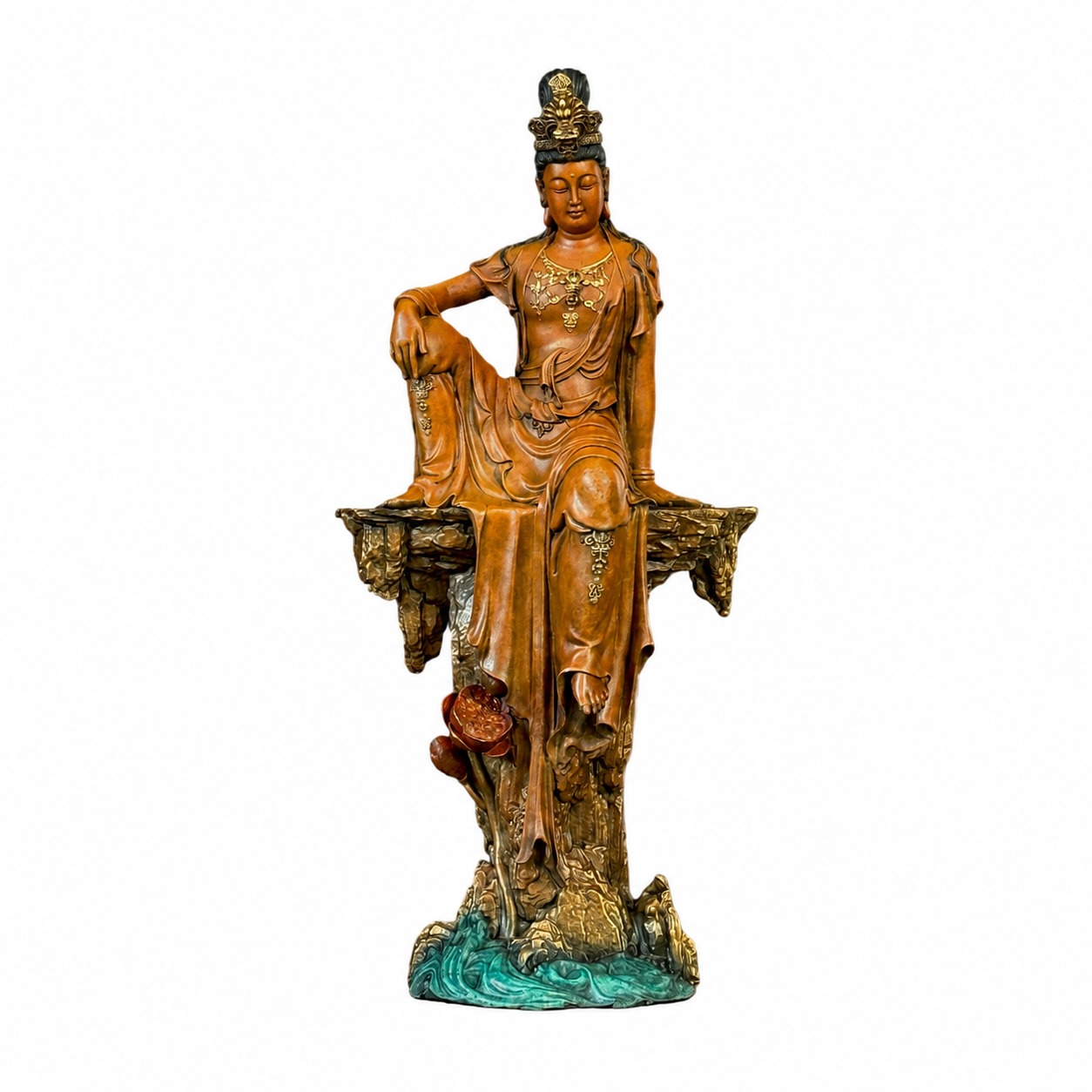 Guan Yin Bodhisattva Copper Alloy Statue, approved main product view.
