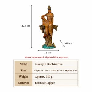 Guan Yin Bodhisattva Copper Alloy Statue, approved main product view.