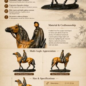Long March Figure Bronze Statue, approved main product view.
