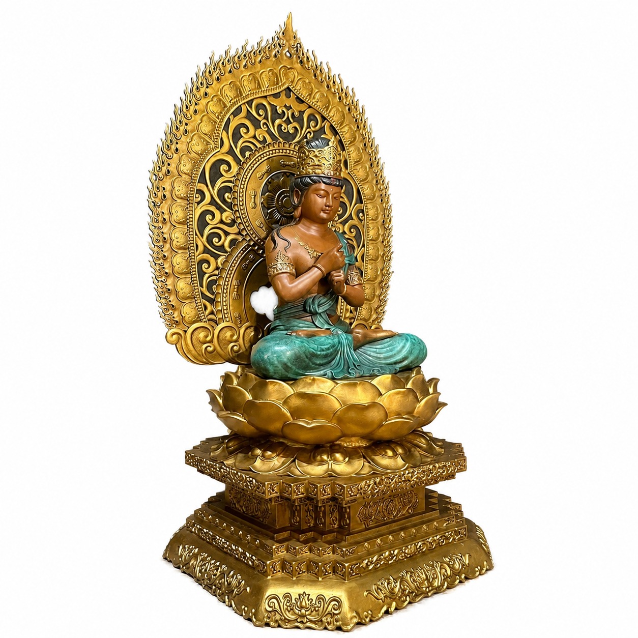 Vairocana Buddha Copper Alloy Statue, approved main product view.