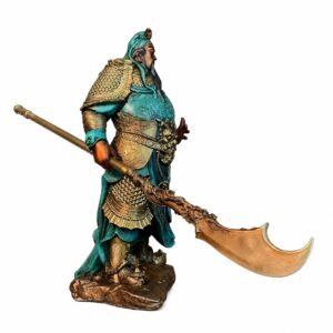 Guan Yu Copper Alloy Figurine Loyal Warrior Statue, approved main product view.