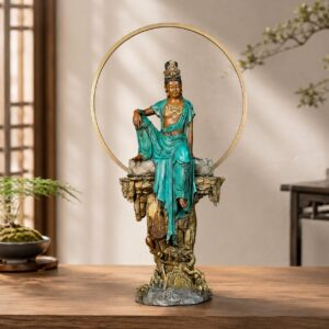 Avalokiteshvara Bronze Statue, approved hero product view.