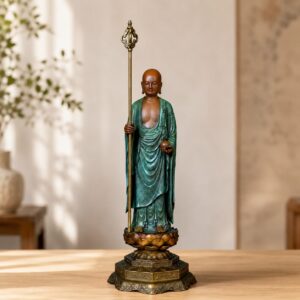 Ksitigarbha Bodhisattva Copper Alloy Statue, approved hero product view.