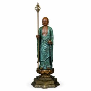 Ksitigarbha Bodhisattva Copper Alloy Statue, approved main product view.