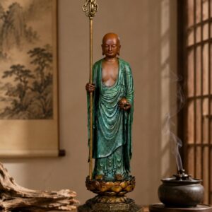 Ksitigarbha Bodhisattva Copper Alloy Statue, approved main product view.