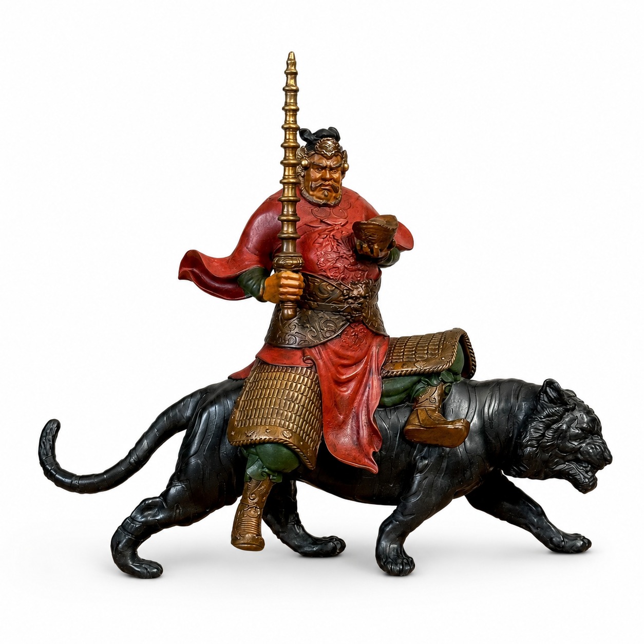 Zhao Gongming Martial God Bronze Statue, approved main product view.