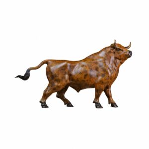 Bull Brass Statue, approved main product view.