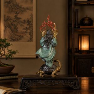 Emperor Zhenwu Brass Statue Xuantian Shangdi Figurine, approved main product view.