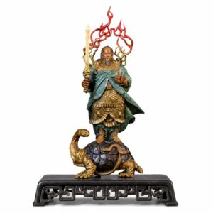 Emperor Zhenwu Brass Statue Xuantian Shangdi Figurine, approved main product view.