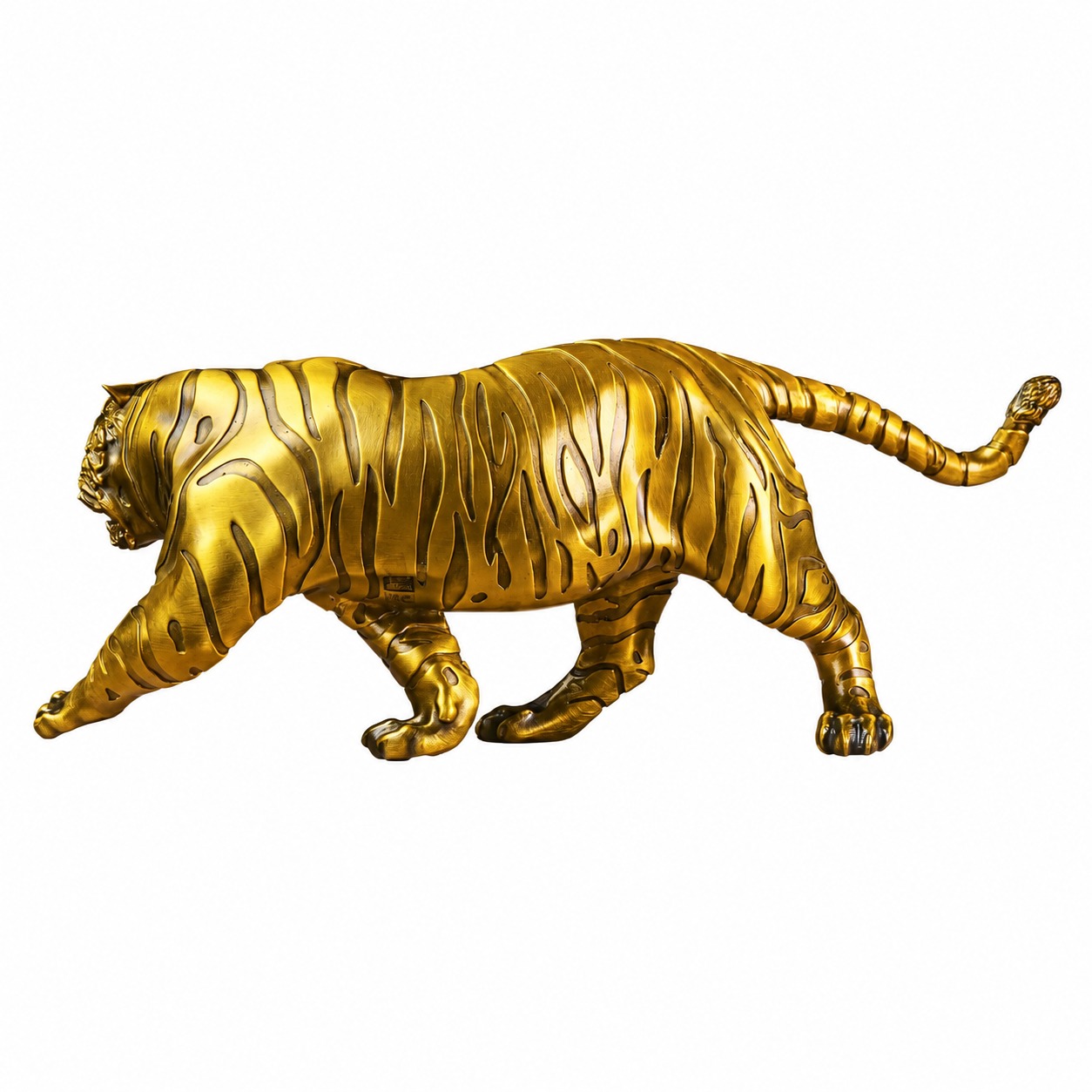 Tiger Brass Statue, approved main product view.