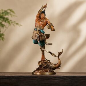 Kuixing Kuidou Bronze Statue, approved hero product view.