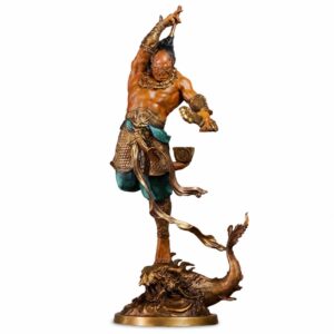 Kuixing Kuidou Bronze Statue, approved main product view.