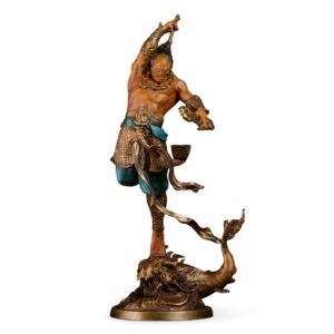Kuixing Kuidou Bronze Statue, approved main product view.
