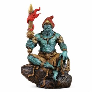 Approved product image of the Seated Fudo Myoo Brass Statue.