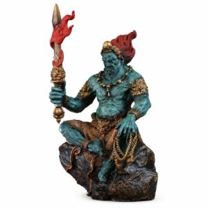 Approved product image of the Seated Fudo Myoo Brass Statue.