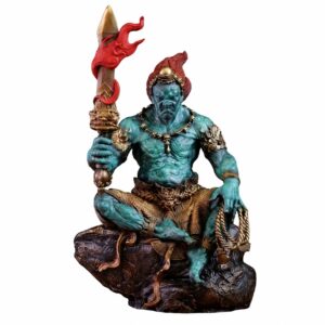 Approved product image of the Seated Fudo Myoo Brass Statue.