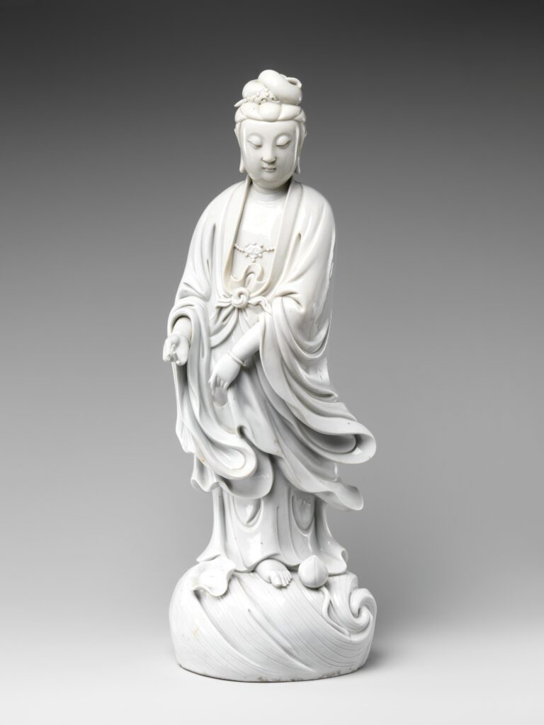 Eighteenth-century Dehua porcelain figure of Bodhisattva Guanyin at the Metropolitan Museum of Art