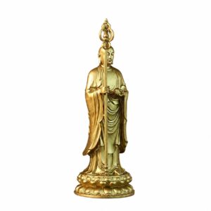 Standing Ksitigarbha Brass Statue, approved main product view.