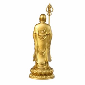 Standing Ksitigarbha Brass Statue, approved main product view.
