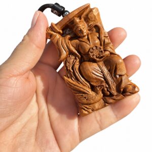 Jiutian Xuannu Wood Token Pendant, approved main product view.