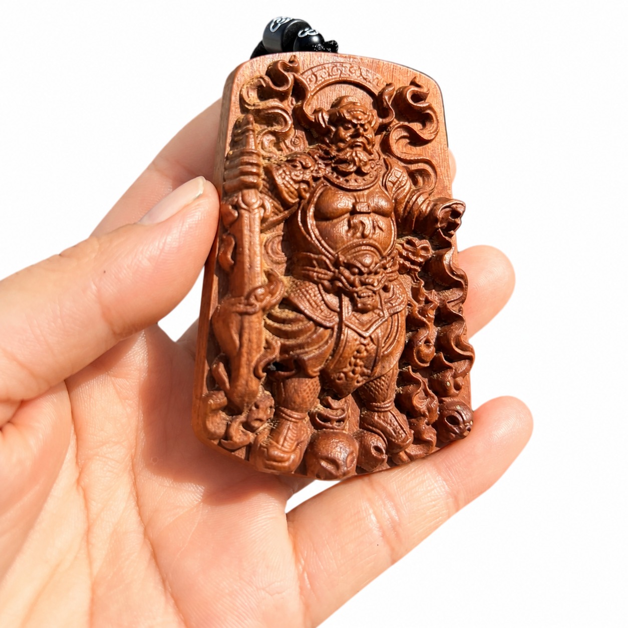 Zhao Gongming Wood Pendant, approved main product view.